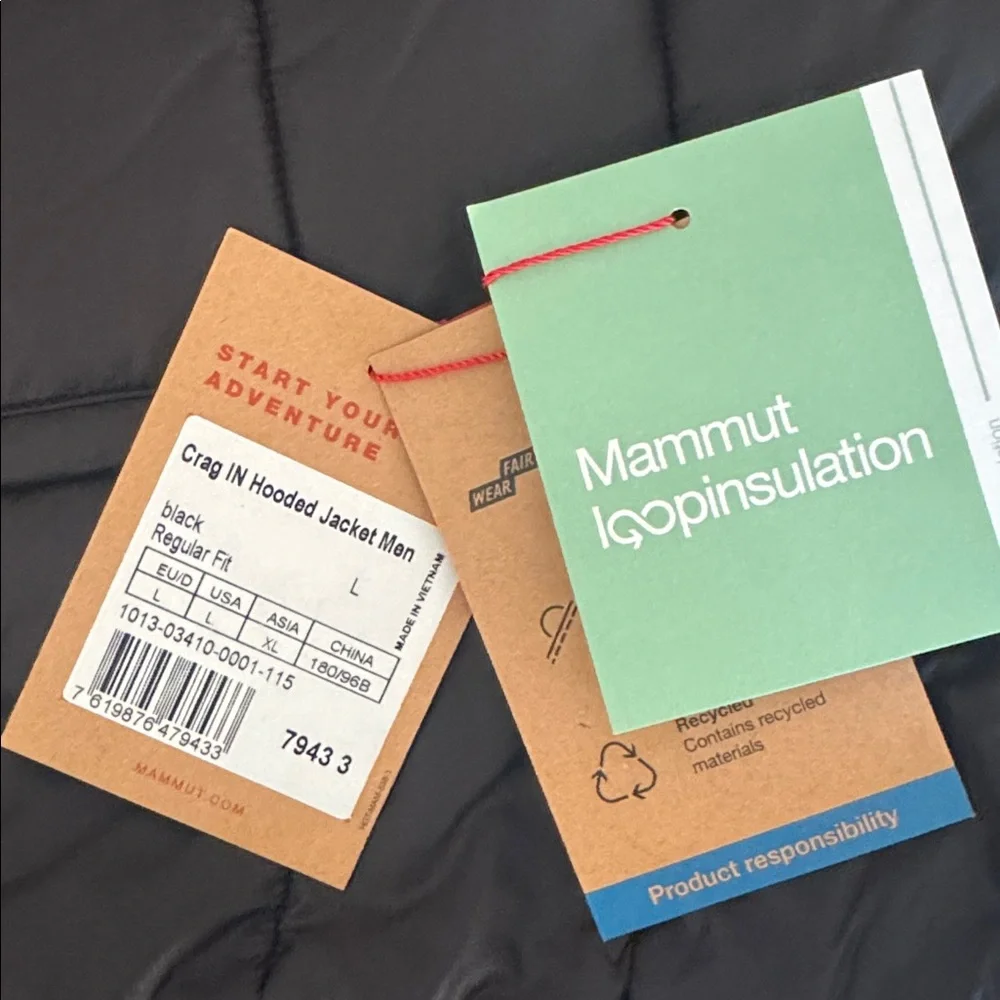 Mammut Black Quilted Puffer Jacket with Hood - Picture 8 of 9